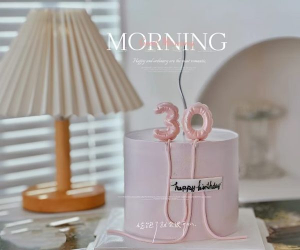Pink Number Cake